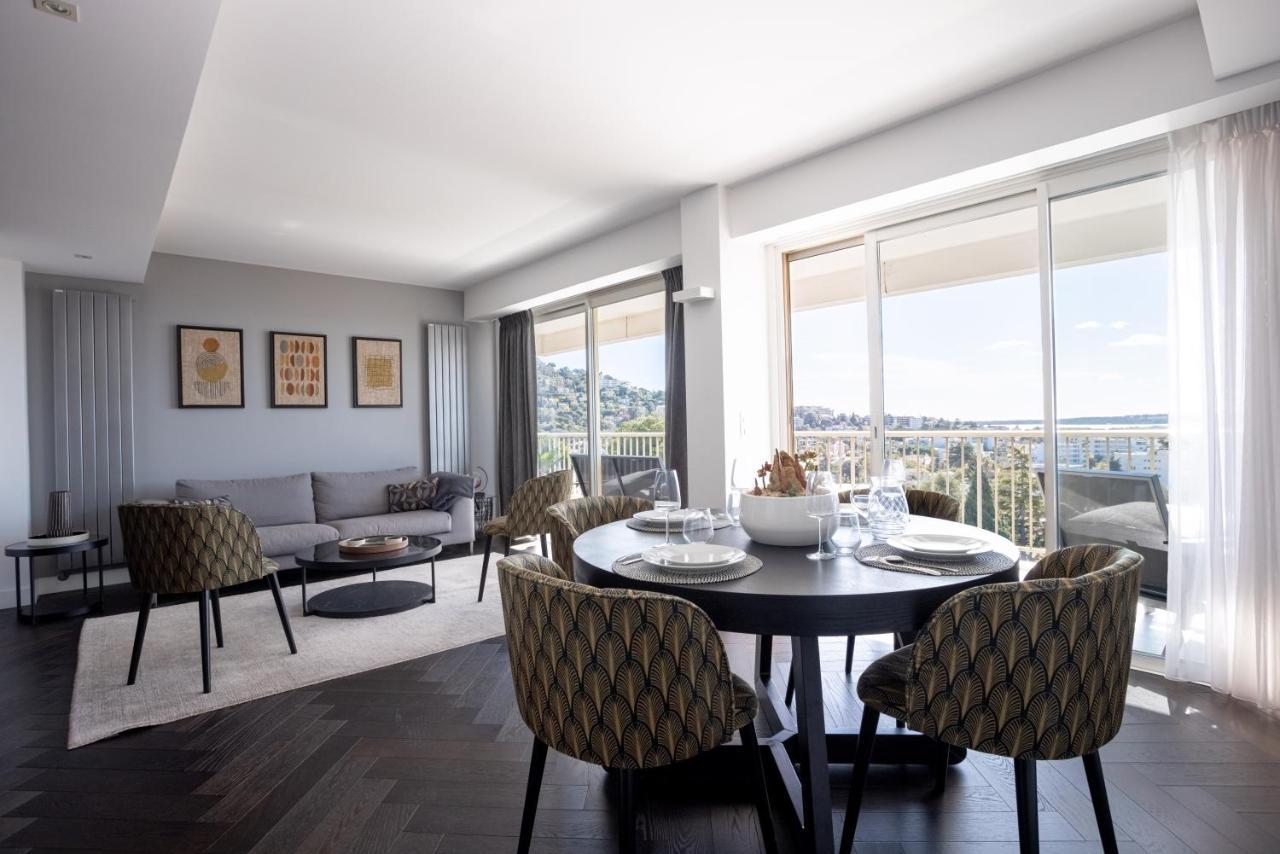 Apartment Panorama - Piscine, Vue Mer, Parking, Clim Cannes